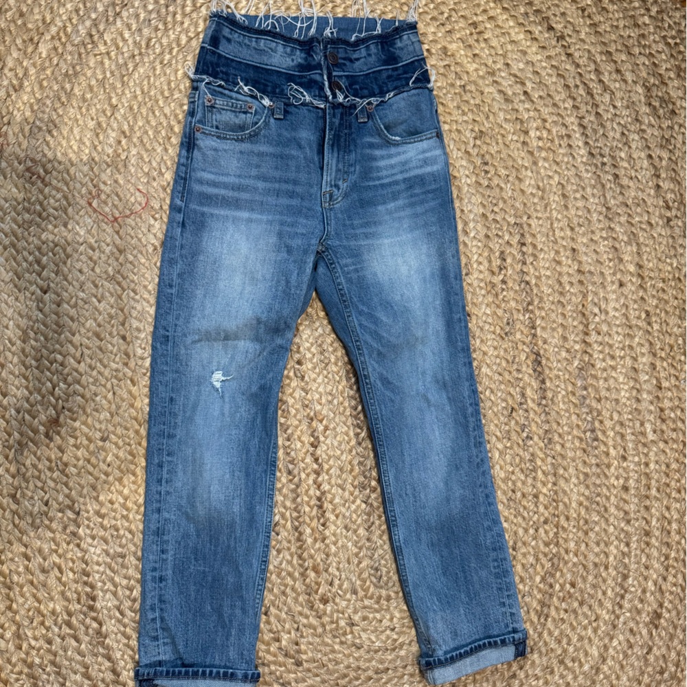 Lucky Remade high waist cropped jeans